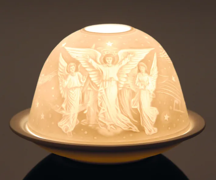 Dome-Lights "Engel" - Leuchtobjekt aus Porzellan