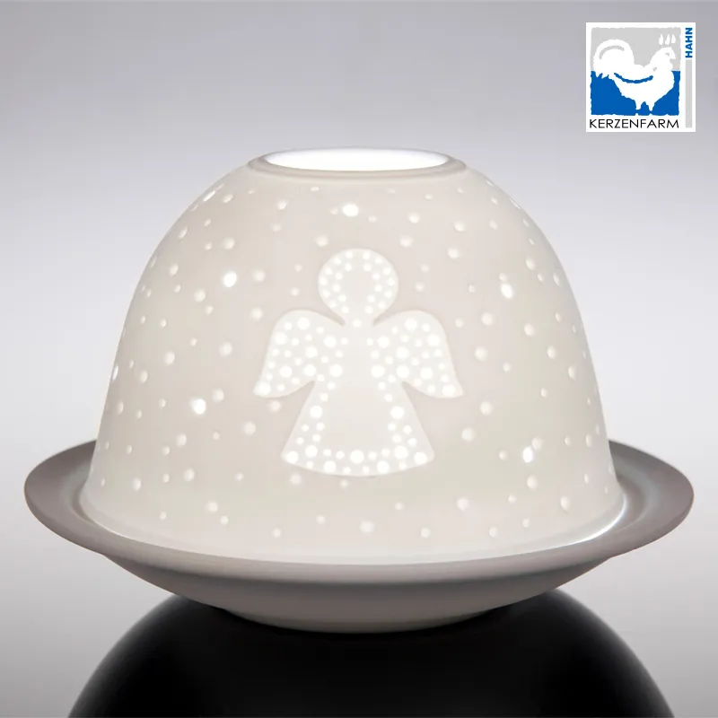 Dome-Light, Engel - Leuchtobjekt aus Porzellan