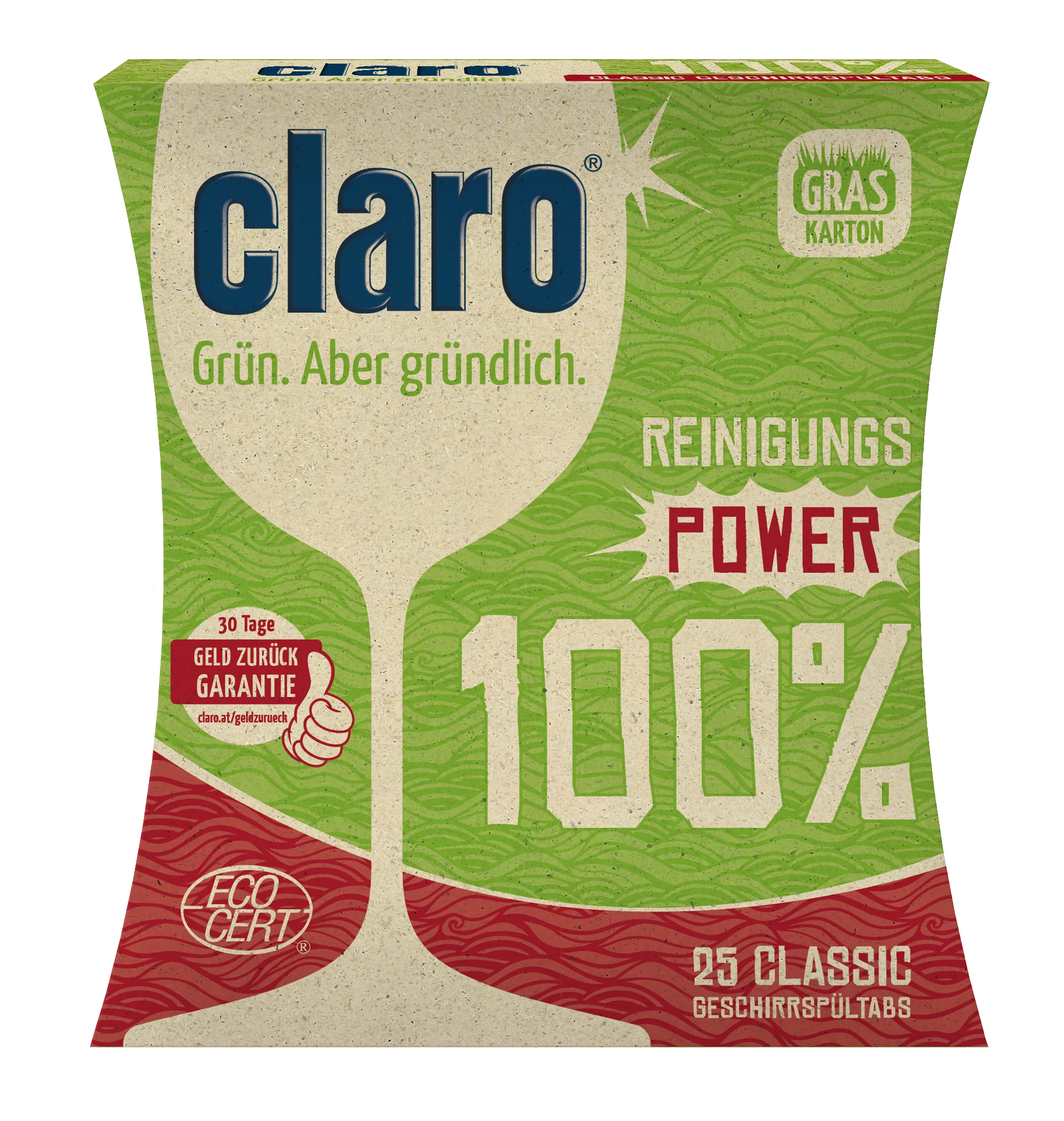 claro 100% Tabs ohne Farb- & Duftstoffe – 25 Tabs